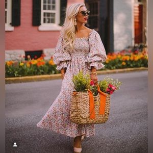 Elizabeth Wilson Designs Elizabeth Smock Dress in Summer Floral